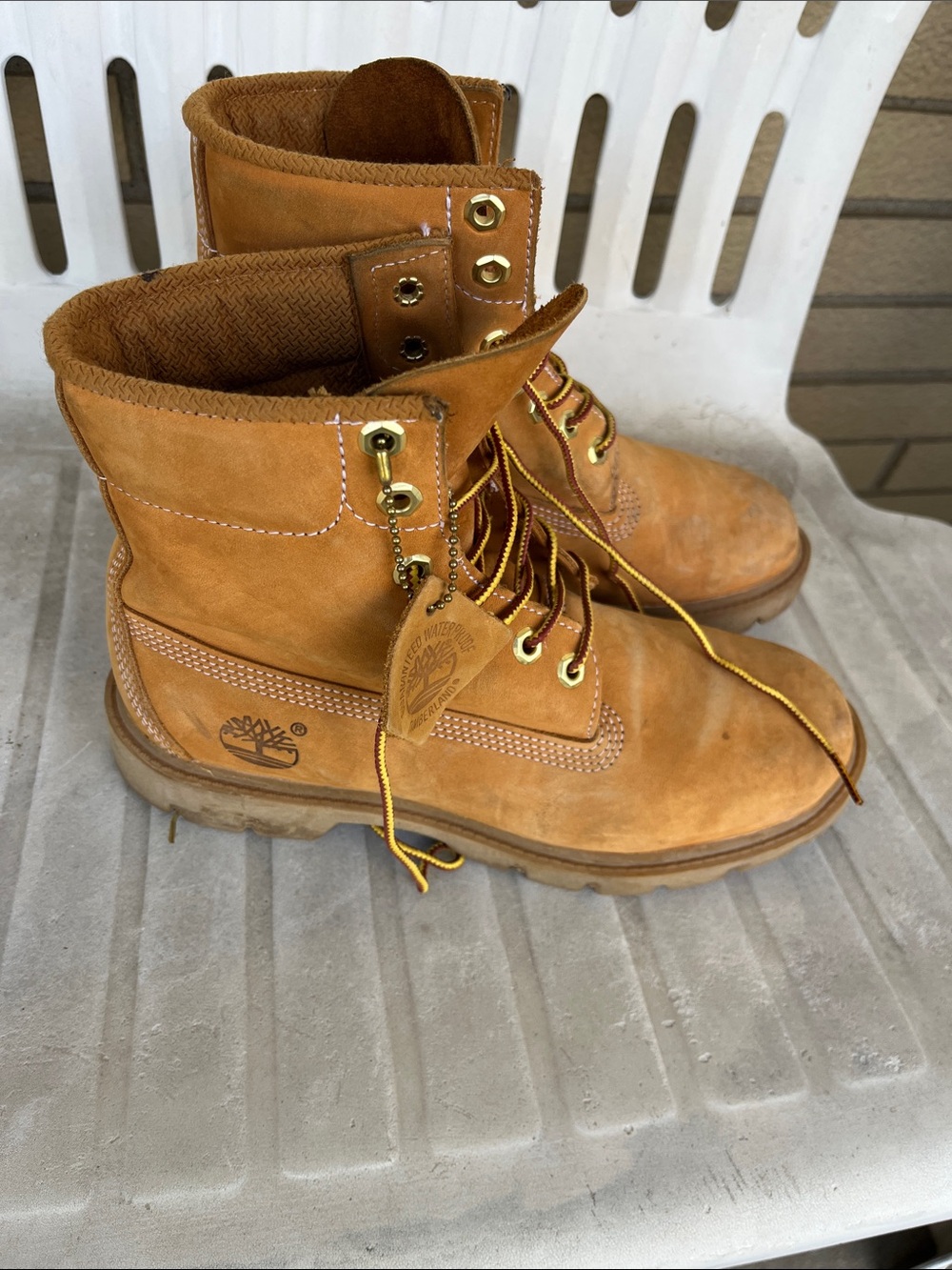 Timberland Men's Wheat Nubuck 6-Inch Work Boots